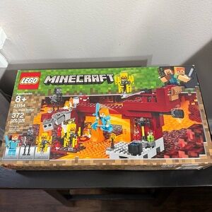 Lego 21154 Minecraft The Blaze Bridge Nice Set Used Complete Set